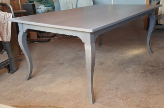 gray dining table